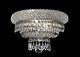12 Empire Crystal Wall Sconce Light Fixture Lamp 2 Lights Chrome Finish