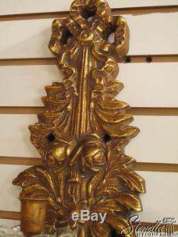 1977 FRIEDMAN BROTHERS Pair of Candle Wall Sconces
