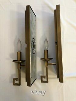 (1) Currey and Company 5230 Greek Key One Light Wall Sconce