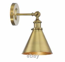 1-Light Adjustable Wall Sconce in Warm Brass Savoy House 9-0901-1-322