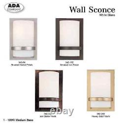 1-Light Honey Gold Wall Sconce