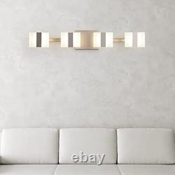 27 4 Light LED Gold Bathroom Vanity Light Fixtures Or Wall Sconces