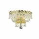 2-Light Gold Finish D 12 x H 8 Empire Crystal Wall Sconce Light Traditional