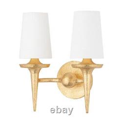 2 Light Wall Sconce-Gold Leaf Finish Wall Sconces 116-BEL-4569098 Bailey