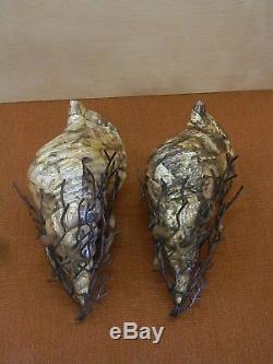 2 MAITLAND-SMITH Shell-Shaped Wall Sconces withMother of Pearl MS 1954-306