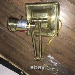 2 Master Eastport Swing Arm Wall Lamp in Polished Solid Brass W3548PB-SL $224