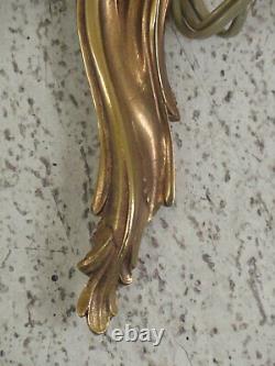 30920EC-24EC Vintage 6 Pair French Bronze 3 Arm Wall Sconces