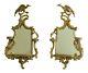32080EC Pair CHELSEA HOUSE Gold Mirrored Phoenix Wall Sconces