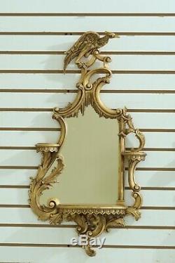 32080EC Pair CHELSEA HOUSE Gold Mirrored Phoenix Wall Sconces