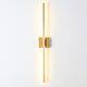 35.3 Inches Gold Wall Sconcemodern Led Dimmable Wall Light Fixture For Living Ro