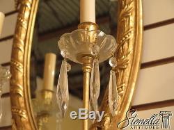 38223E Pair FRIEDMAN BROTHERS #6574 Mirrored Candelabras Wall Sconces