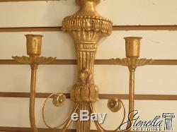 38950 Pair FRIEDMAN BROTHERS Federal Style Candelabra Wall Sconces