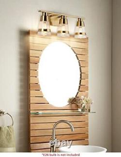 3 Light Bathroom Vanity Light Fixtures Modern Wall Sconces Lighting Lamps Gold M