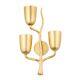 3 Light Wall Sconce Gold Leaf 3 Light Wall Sconce Wall Sconces