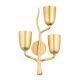 3 Light Wall Sconce-Gold Leaf Finish Wall Sconces 116-BEL-4569114 Bailey