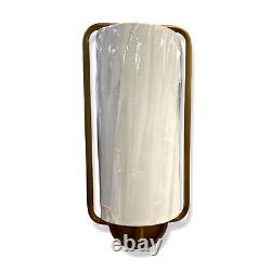 $438 Regina Andrew Gold Geo Rectangle Wall Lighting Sconce Natural Brass