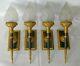 4 Bronze Sconces Wall Lights Wall Lamps. Weight 10,2Kg