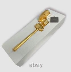 $520 AERIN Gold Beaumont 1-Light Wall Gild Tail Sconce Shade Medium Wall Light