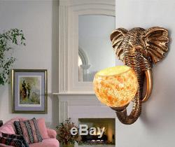 5W Retro LED Elephant Wall Sconces Light Fixture Lamp Vintage Lobby Hotel Studio
