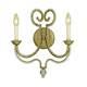 AF Lighting 6739-2W Soft Gold Candice Olson Camerson Two-Light Wall Sconce