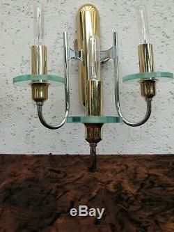 A pair of Original wall Lamps design Gaetano Sciolari, sconces mid century