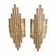 Albano Poli for Poliarte Iconic Stacked Glass Set of Two Wall Sconces circa 1960
