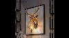 American Retro Gold Deer Wall Lamp Antlers Wall Light Fixtures Living Room Bedroom Bedside Lamp Led