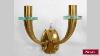 Antique 2 Pair Of French 1940 Bronze Wall Sconces With