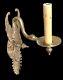 Antique Brass Wall Sconces Swans ca. 1930 Portugal