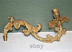 Antique French Ormolu Wall Candelabra Rococo Sconce 5 Candle Holder Large 31.5in