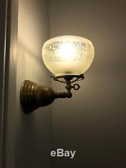 Antique Victorian gas/electric wall lamps/sconces late1800's