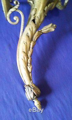 Antique french/italian 2 arm mermaid wall sconce