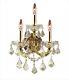 Asfour Crystal Wall Sconce Maria Theresa Bedroom Dining Room Gold 3 Light 22