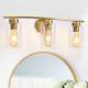 Bathroom Vanity Light Fixtures, 3-Light Wall Sconce Lighting Brass Gold Modern C