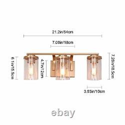 Bathroom Vanity Light Fixtures Wall Sconce Modern Gold Accessories Design