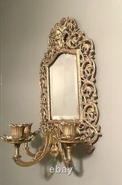 Bradley and Hubbard Gold Mirror Wall Sconce