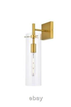 Brass Dining Room Bedroom Bathroom Wall Sconce Glass Shade Lighting Fixtures 17