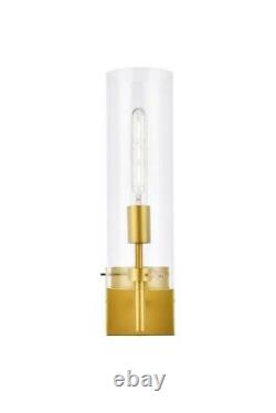 Brass Dining Room Bedroom Bathroom Wall Sconce Glass Shade Lighting Fixtures 17