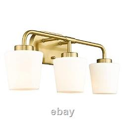 Brushed Gold Bathroom Vanity Light, Farmhouse Brass Sconces Wall Lighting with M