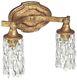 Capital Lighting Blakely Antique Gold Crystal Wall Sconce with 2 Light 60W