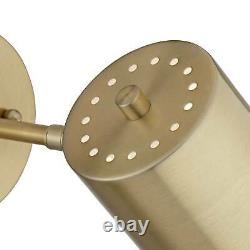 Carla Polished Brass Down-Light Hardwire Wall Lamps Set of 2