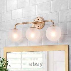 Ciare Glam Modern Gold Wall Sconces Orb Bathroom Vanity