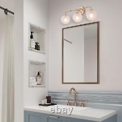 Ciare Glam Modern Gold Wall Sconces Orb Bathroom Vanity