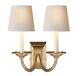 Circa Lighting flemish double wall sconce gilded iron gold