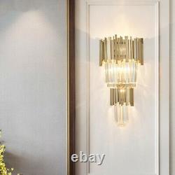 Contemporary Crystal Wall Lamp Bedroom Hallway Wall Sconce Light Art Deco Light