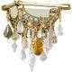 Corbett Lighting 125-12 Barcelona Wall Sconces Silver and Gold Leaf