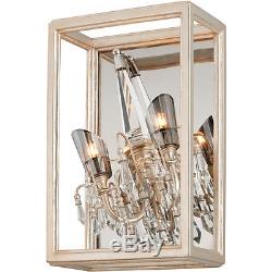 Corbett Lighting 177-13 Houdini Wall Sconces Silver and Gold Leaf