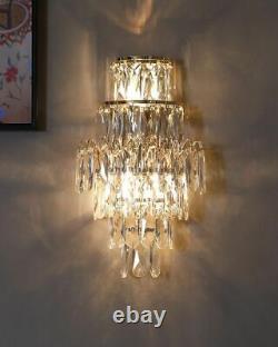 Crystal Wall Mounted Lamp Sconce Modern Home Hallway Bedside Corridor Light