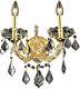 Crystal Wall Sconce Gold Maria Theresa Dining Living Room Bedroom 2 Light 16