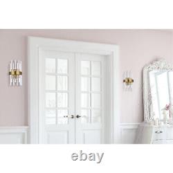 Crystal Wall Sconce Modern Dining Living Room Bedroom Bathroom Gold 2 Light 14